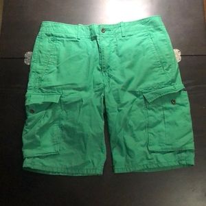 Levi strauss green cargo shorts!
